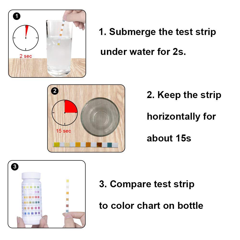 6 in 1 Pool Water Test Strips, - Marine Aquarium Water Testing recensione e prezzo