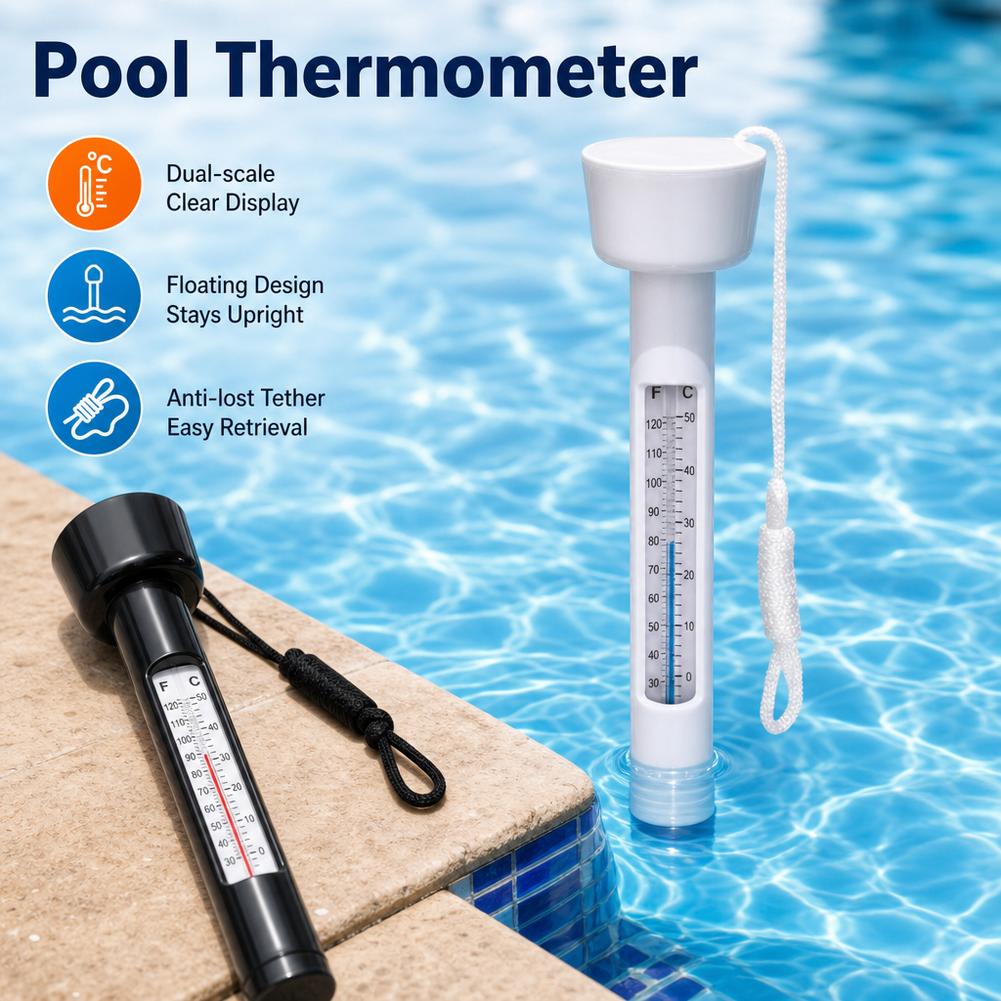 Floating Pool Thermometer With - Marine Aquarium Water Analyzer recensione e prezzo