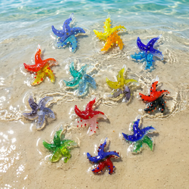 Mini Glass Starfish Pendant Co - Aquarium Marine Fishes recensione e prezzo