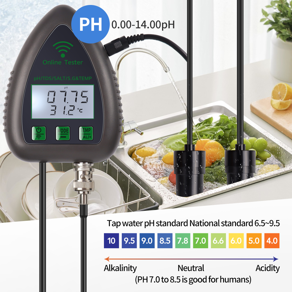 Tuya WiFi 5 in1 Water Quality  - Marine Aquarium Water Analyzer recensione e prezzo