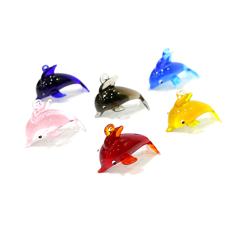 Cute Dolphin Charm Glass Penda - Marine Aquarium Aquascape recensione e prezzo