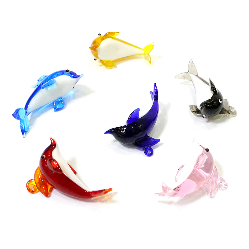 Cute Dolphin Charm Glass Penda - Marine Aquarium Aquascape recensione e prezzo