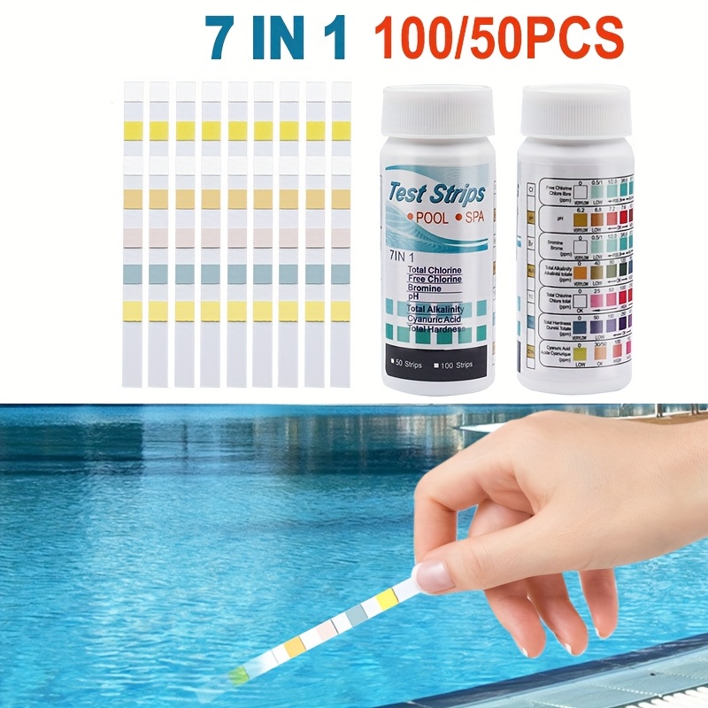 7-in-1 50/100pcs Swimming Pool - Marine Aquarium Water Testing recensione e prezzo