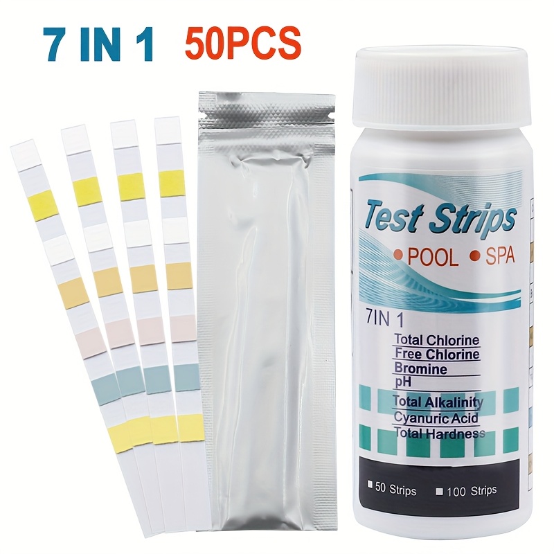 7-in-1 50/100pcs Swimming Pool - Marine Aquarium Water Testing recensione e prezzo
