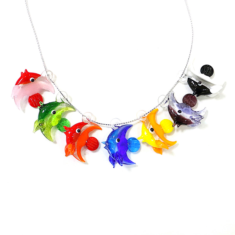 2pcs Mini Fish Glass Pendant C - Aquarium Marine Fishes recensione e prezzo