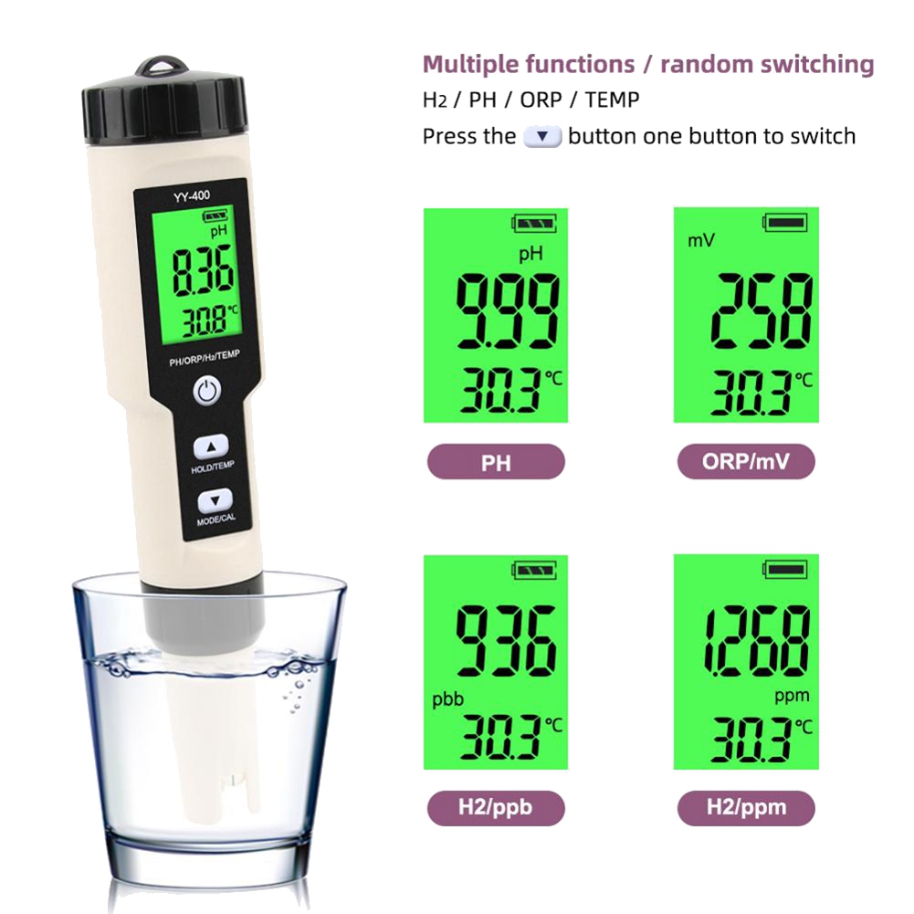 4 in 1 YY-400 PH/ORP/H2&TEM Me - Marine Aquarium Water Analyzer recensione e prezzo